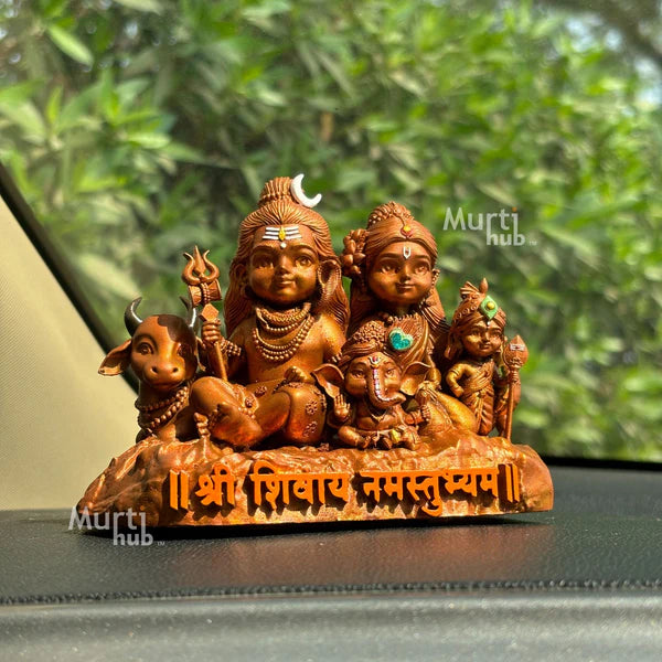 Shiv Parivar – Divine Harmony for car dashboard