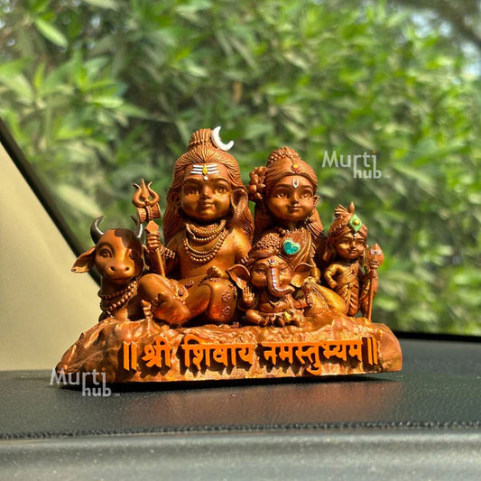 Shiv Parivar – Divine Harmony for car dashboard