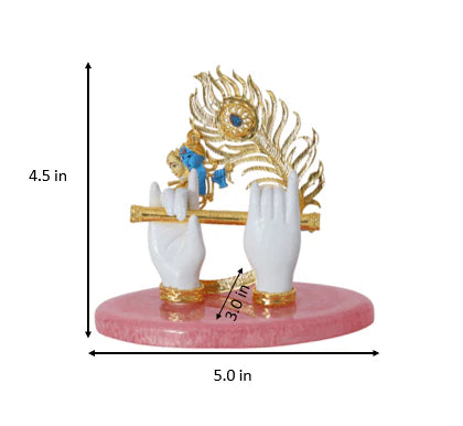 Divine Lord Krishna Hand With Bansuri car D deeashboard Idol And Home Decorate
